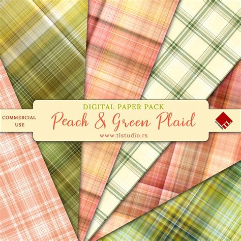 Easter Plaid Digital Paper Pack Commercial Use Seamless Etsy