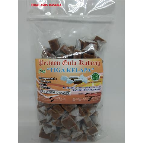 Jual Permen Gula Kabung Khas Bangka Cap Kelapa Besar Shopee Indonesia