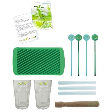 Kit Coffret Mojito Avec Verres Touilleurs Pilon La Cave Cdiscount