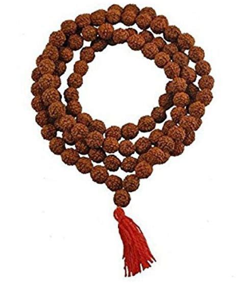 Brown Original Rudraksh Mala Mm Spiritual Use Japa Shape Round