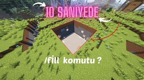 10 saniyede Alan Kazma Doldurma İşlemi Nasıl Yapılır Minecraft