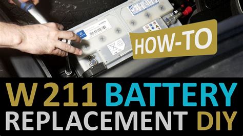 Mercedes E Class W211 Battery Replacement Window Reset Youtube