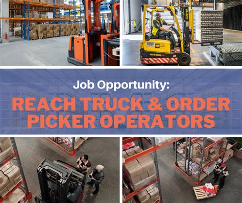 Job Opportunity Reach Truck And Order Picker Operator Swift Connect Inc
