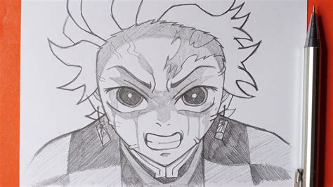 Anime Drawinghow To Draw Tanjiro Kamado From Demon Slayer Step By Step