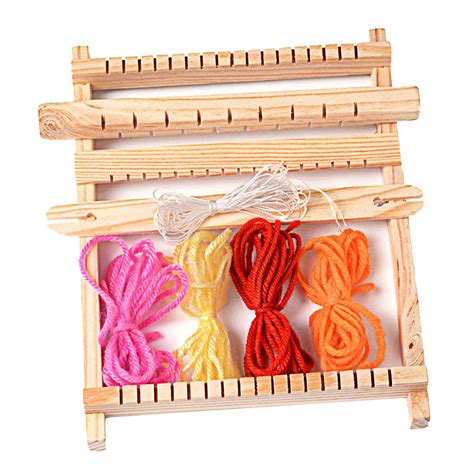 Weaving Loom Kit Looms Wooden Tapestry Hand Knitte Grandado