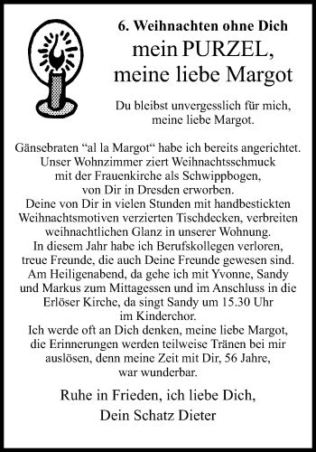 Traueranzeigen Von Margot Trauer In NRW De