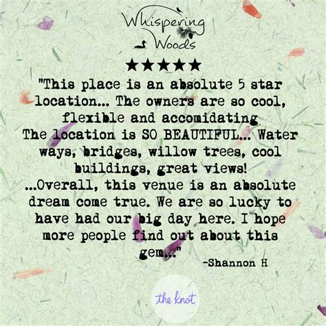 Reviews - Whispering Woods