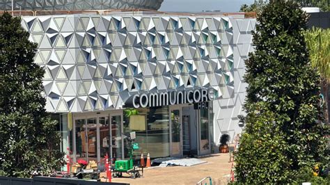 Communicore Hall Sign Installed At Epcot Disney By Mark