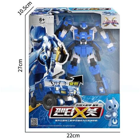 【RISING】 New Mini Force Transformation Tank Robot Toys Action Figures Miniforce X Simulation ...