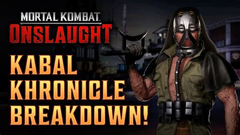 Kabal Khronicle Breakdown Mortal Kombat Onslaught MKO YouTube