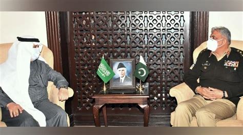 Gen Bajwa Meets Saudi Ambassador High Commissioner Of Sri Lanka