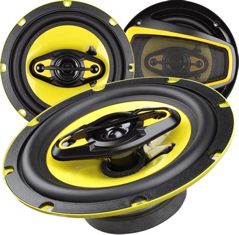 Audiotek 650w 6 5 Inch 4 Way Car Audio Coaxial Speakers System 6 1 2 Inches