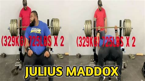 Julius Maddox Ready To Pull 800lbs Bench Press Youtube