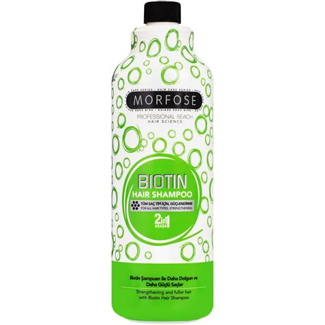 Morfose Biotin Hair Shampoo szampon z biotyną na włosy zniszczone 1L