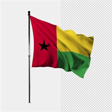 Bandera De Guinea Bissau Archivo PSD Premium