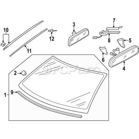 Volkswagen Rain Sensor Cover Genuine Vw 5c68575939b9 Fcp Euro