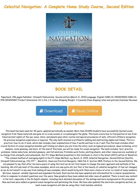 PDF D O W N L O A D Celestial Navigation A Complete Home Study