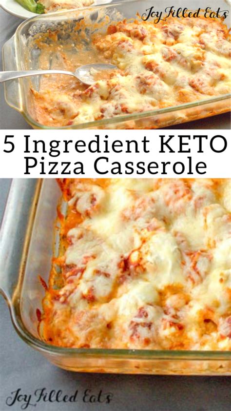 Keto Pizza Casserole 5 Ingredients Easy Low Carb