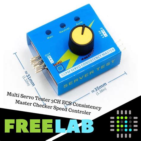 Jual Multi Servo Tester Ch Ecs Consistency Master Checker Speed