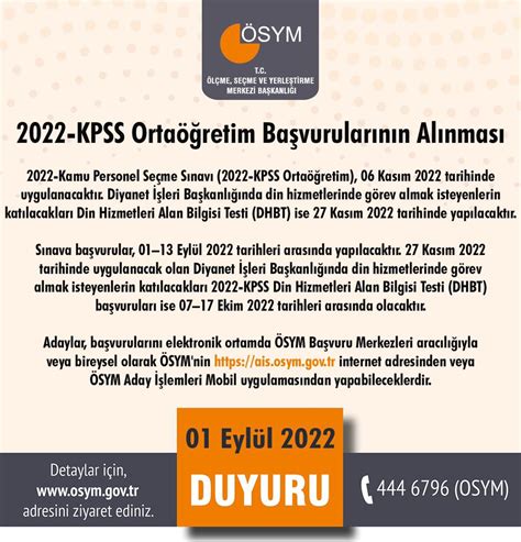 2022 Kpss Ortaöğretim Başvuruları Başladı