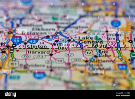 Williams Bay Map Hi Res Stock Photography And Images Alamy