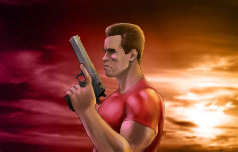 Wallpaper Gun Art Arnold Schwarzenegger Arnold Schwarzenegger Last