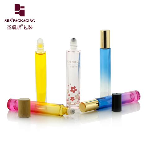 Roll On Round Glass Empty Small 10ml Cosmetic Fragrances Essential Oil