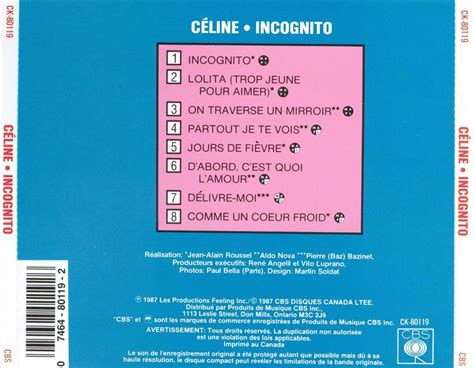 Celine Dion Incognito New Cd 74648011926 Ebay