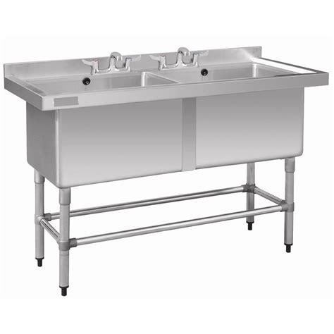 Pot Sink Deep Double Bowl Stainless Steel 1410 Mm X 600mm X 900mm