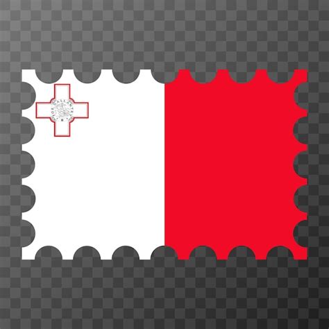 Premium Vector Postage Stamp With Malta Flag Vector Illustration