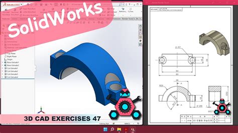 Solidworks D Cad Exercises Studycadcam Solution Tutorial