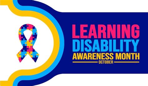 Premium Vector October Is Learning Disability Awareness Month