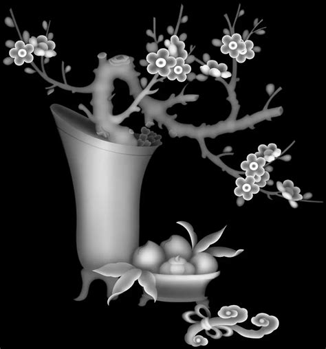 High Quality Grayscale 3d Model For Cnc Bmp File Free Laser Cut File