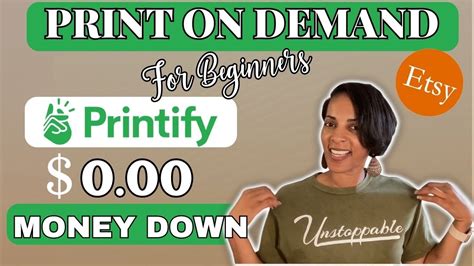 How To Start A Print On Demand Business With No Money Printify And Esty Tutorial For Beginners