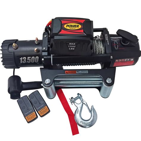 Power Winch 13000 lb Çelik Halatlı Off Road 4x4 Elektrikli Vinç 24 V