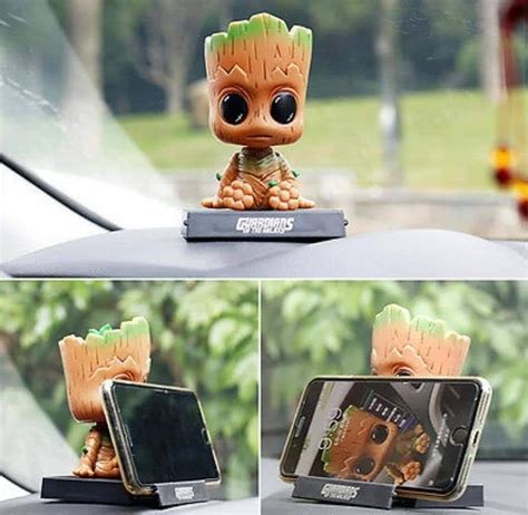 STL File Groot Phone Holder Guardians Of The Galaxy 3D Print Model