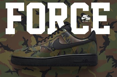 Nike Air Force 1 Low Reflective Green Camo Sneaker Bar Detroit