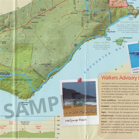 Heysen Trail Sheet Map Cape Jervis To Kuitpo Forest The Friends Of