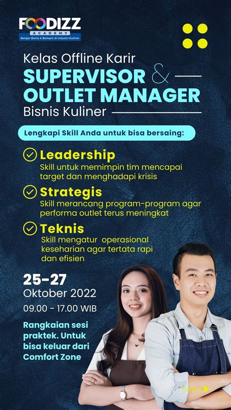 Lowongan Kerja Kelas Offline Karir Supervisor Outlet Manager Bisnis