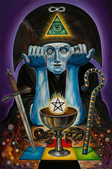 The Magician Tarot Card By Christopher Ulrich Aliester Crowley In