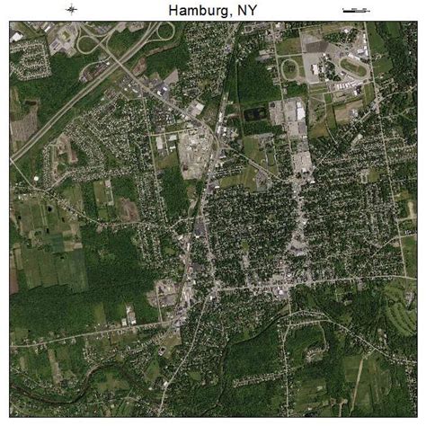 Aerial Photography Map Of Hamburg Ny New York