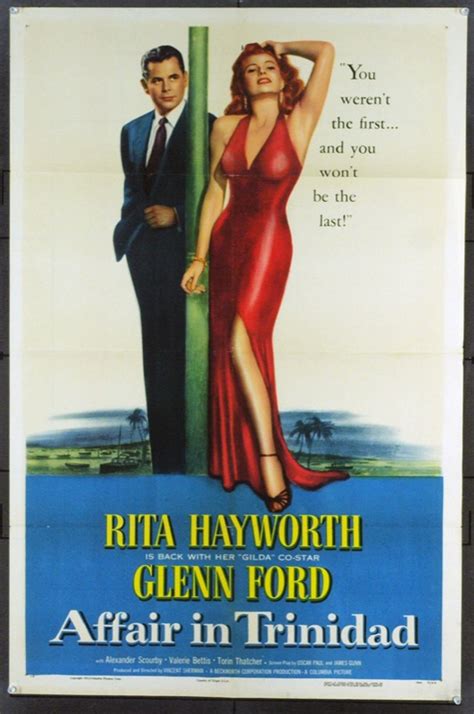 Original Affair In Trinidad (1952) movie poster in F+ condition for