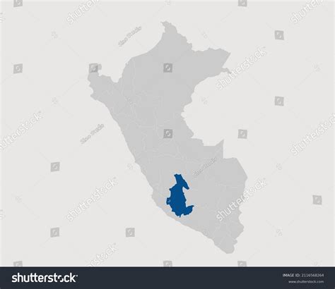 Ayacucho Highlighted On Peru Map Eps Stock Vector Royalty Free