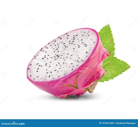 Dragon Fruit Pitaya An Isolated On White Background With Clipping Path