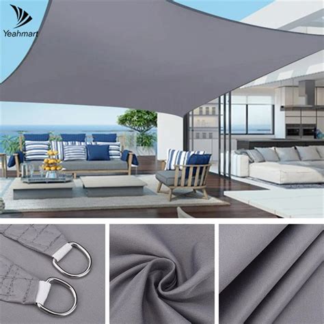 160gsm toldo à prova d160água sun shade vela para jardim ao ar livre