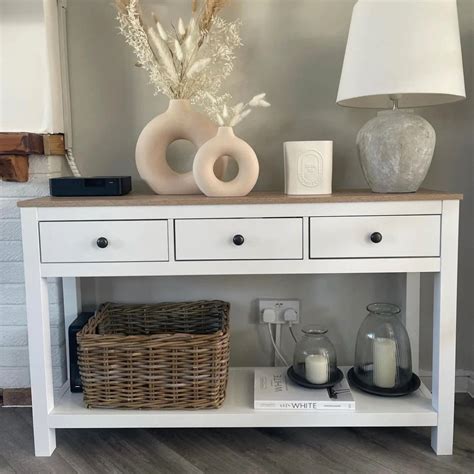 Amazing White Console Table With Drawers For Storables