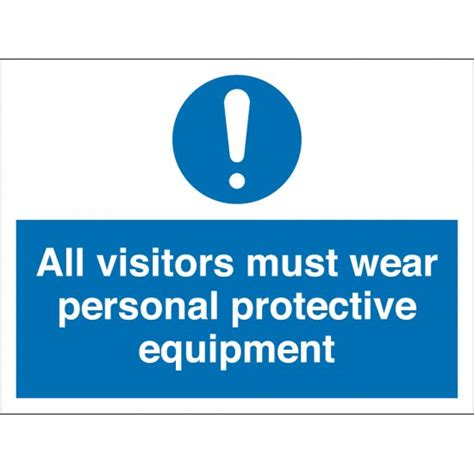 Visitors Must Wear Personal Protective Equipment Signs From Key Signs Uk