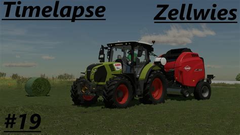 Ls Timelapse Zellwies Siloballen Pressen Mit Dem Claas Arion