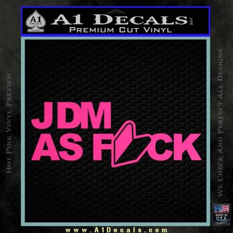 JDM As Fuck Decal Sticker A Decals