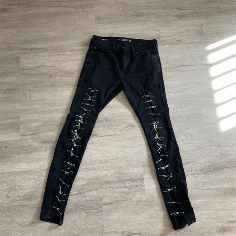 Custom Bondage Skinny Jeans Safety Pins Are Depop